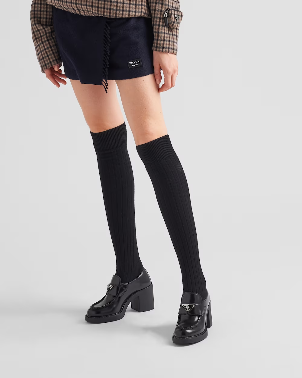 Chocolate brushed leather loafers